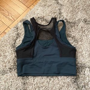 Lululemon // high neck mesh layer bra